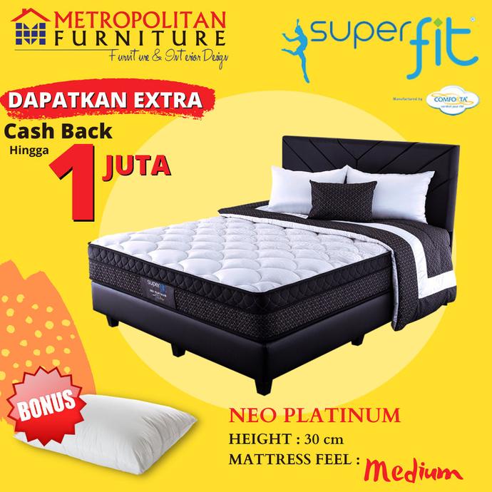 Kasur Springbed Comforta SuperFit Neo Platinum Full Set