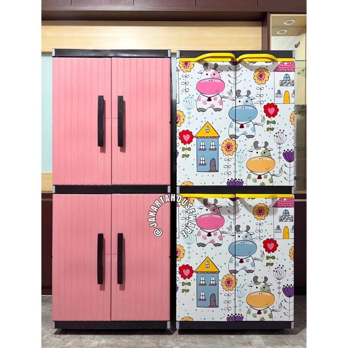 Lemari plastik lemari pakaian Miami Orlando Susun 4