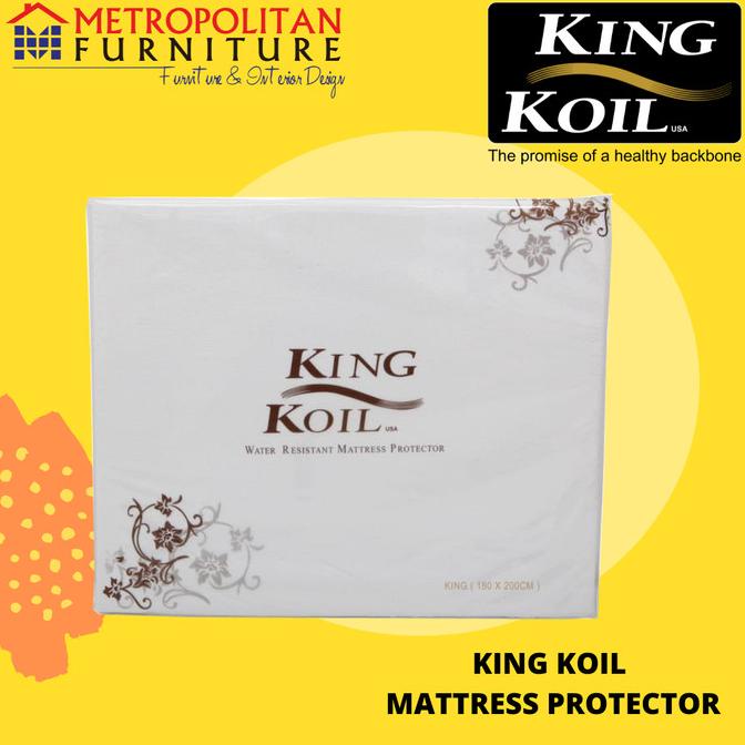 KING KOIL Mattress Protector Fitted Waterproof / Cover Matras Kasur