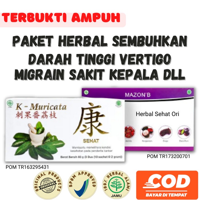 

Obat Herbal Darah Tinggi Vertigo Migrain Sakit Mazon B K Muricata