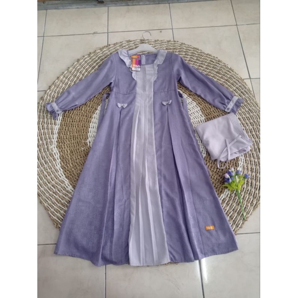 SALE 50%. SARIMBIT NIBRAS KHAWLA VIOLET. sarimbit nibras. sarimbit keluarga nibras.