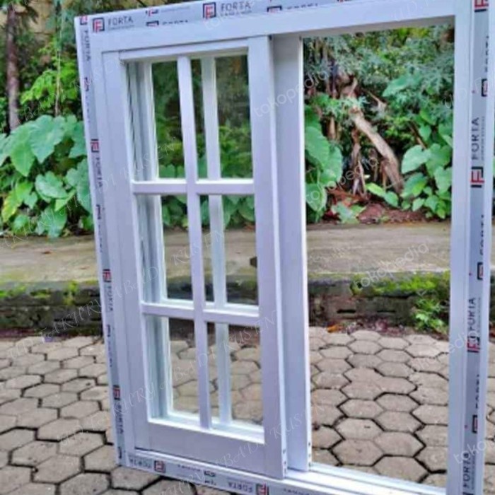 Promo Kusen Jendela Aluminium Ornamen Sliding Ukuran 100 80 Lengkap 1 Set