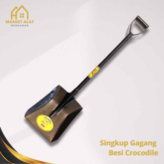 Promo Sekop Pasir Handle Besi 1 Meter / Singkup Skop Gagang Crocodile