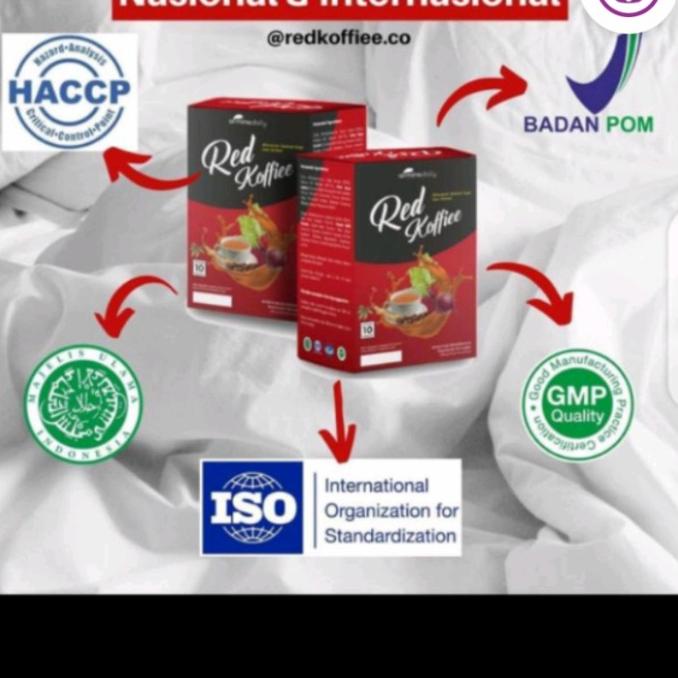 

Red Koffiee Kopi Herbal 1 box isi 10 sachet Original BPOM