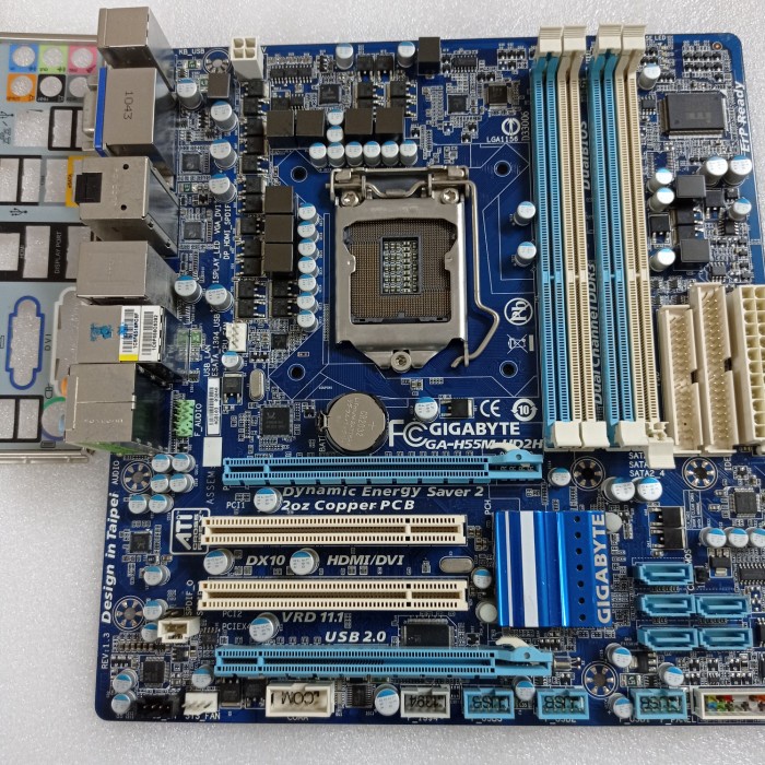 mobo GA H55M UD2H socket Lga1156 ddr3 onboard hdmi slot 4