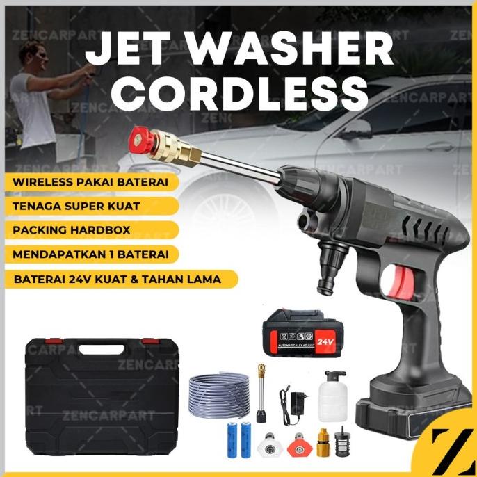 Alat Cuci Steam Motor Mobil Jet Washer Cordless Portable High Pressure