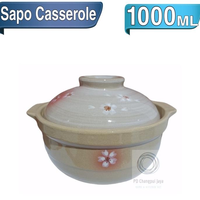

Panci sapo keramik tahu masak obat herbal Yoshikama 7,5" model dalam