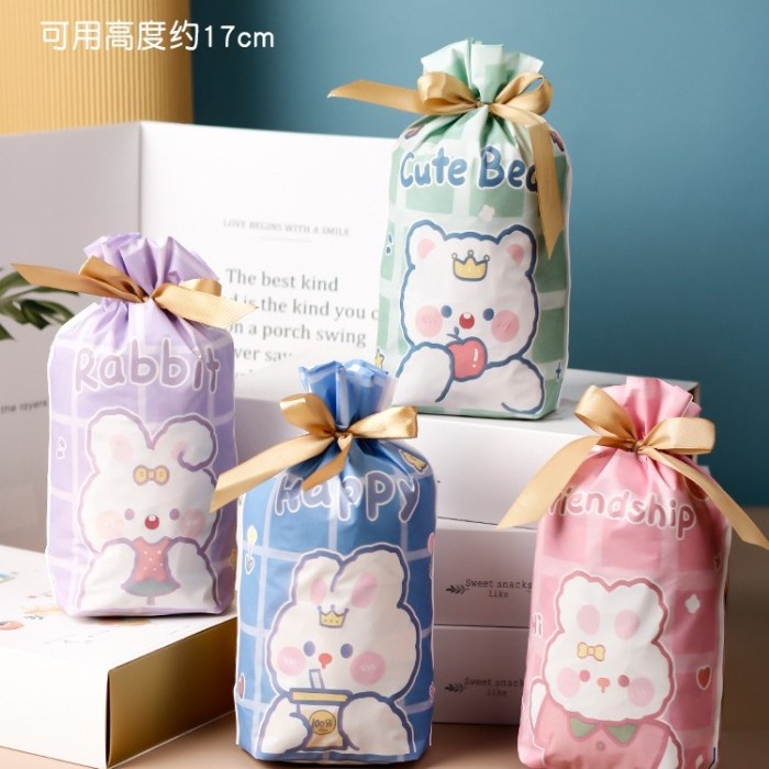 

Buruan serbu] 5PCS Goddie Bag tas souvenir lucu kantong serut hadiah FRIENDSHIP GS04