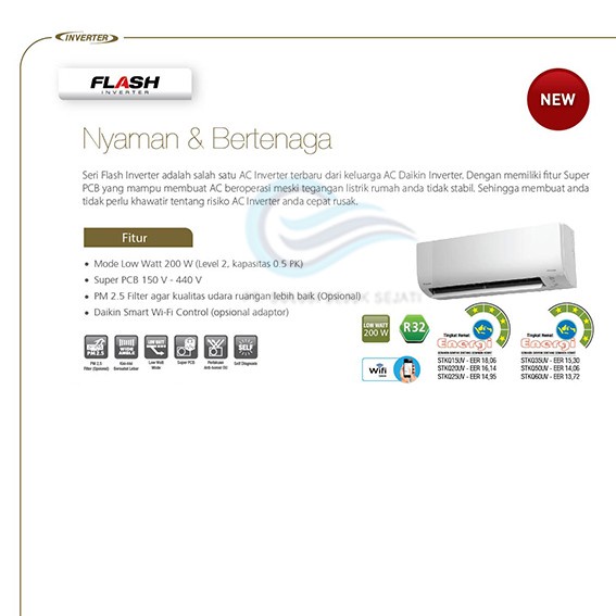 Ac Daikin 1 Pk Ftkq25Uv Inverter Ftkq 25 Uv Ready