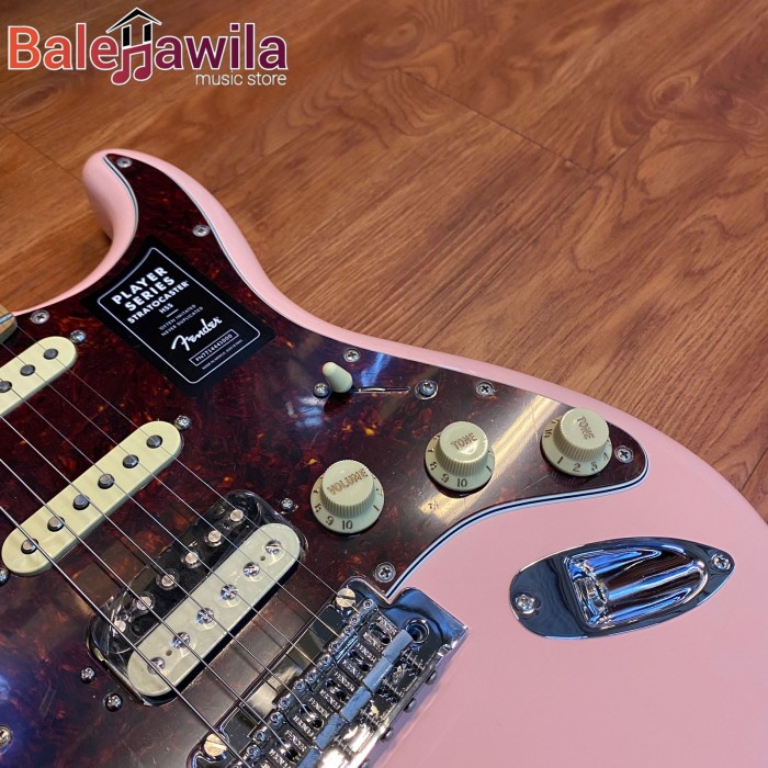 PROMO GITAR FENDER PLAYER HSS STRATOCASTER ROASTED MAPLE FB SHELL PINK #ORIGINAL
