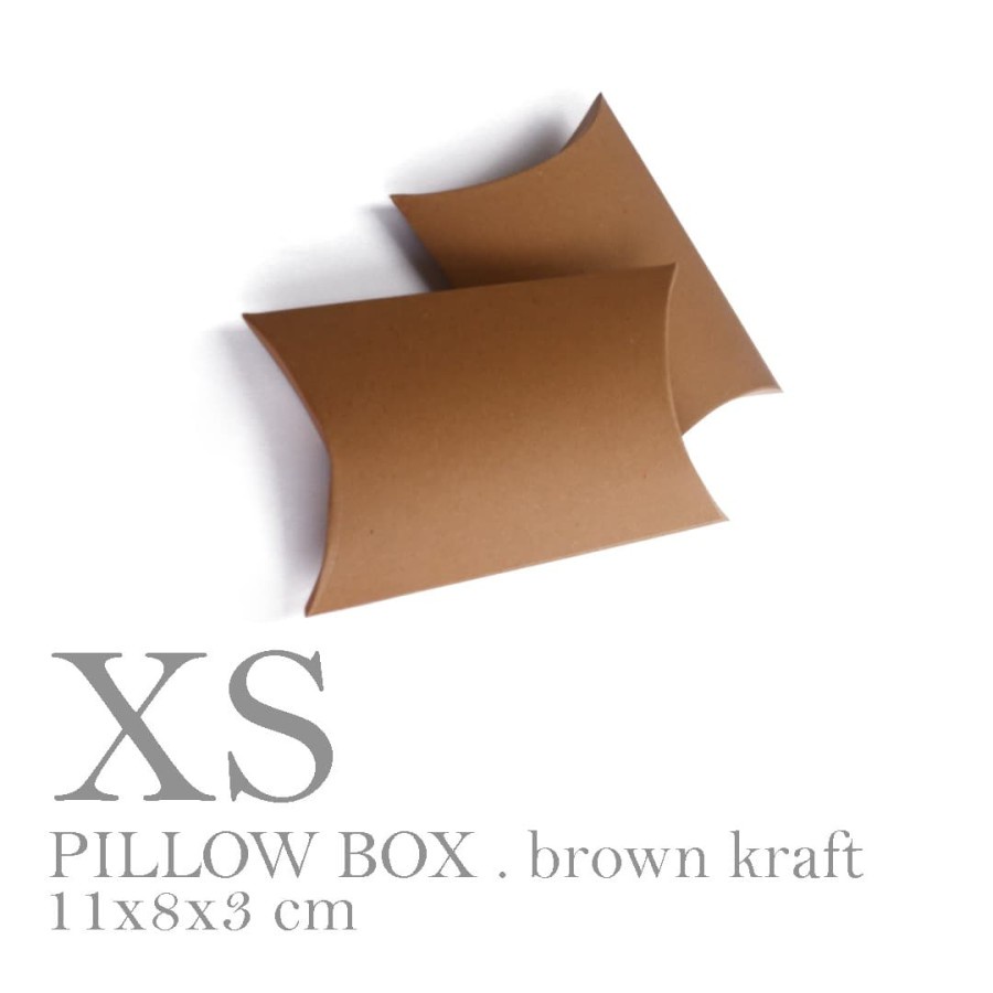 

10 pcs pillow box dus bantal brown kraft size xs 8 x 11 bahan kraft