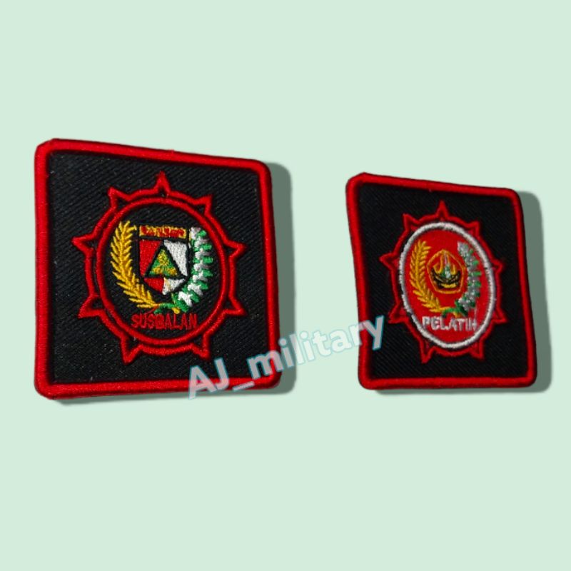 LOGO BANSER JABATAN SUSBALAN PELATIH BORDIR TIMBUL