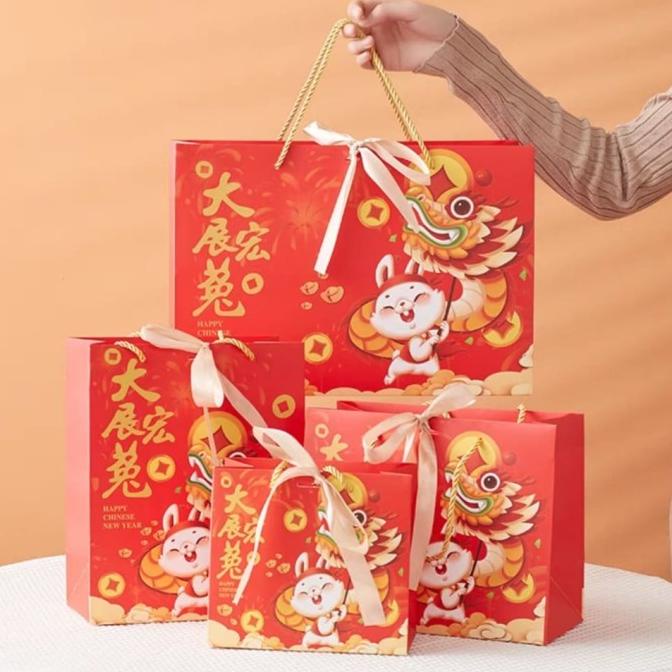 

PAPER BAG Imlek Goodie Bag CNY Tas Kertas Sincia Tas Hampers Imlek