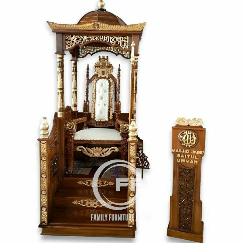 mimbar Masjid kubah kursi raja mimbar masjid pintu depan mimbar khutbah
