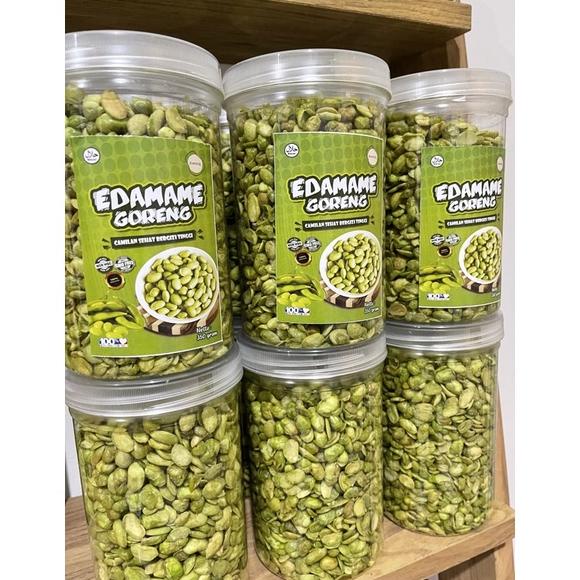 

Ready camilan gurih edamame goreng kemriuk kemasan botol 350 gram
