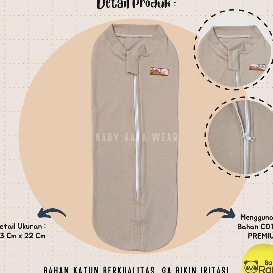 Serian Coklat Susu - 3 Pcs Bedong Instan Resleting Coklat Susu Series Merk Sni Bolo - Bolo / Bedong 