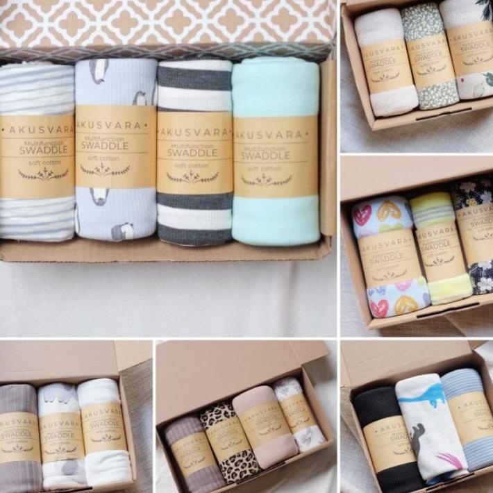 Akusvara - Giwi Kids Single Multifunction Swaddle / Bedong / Selimut Bayi