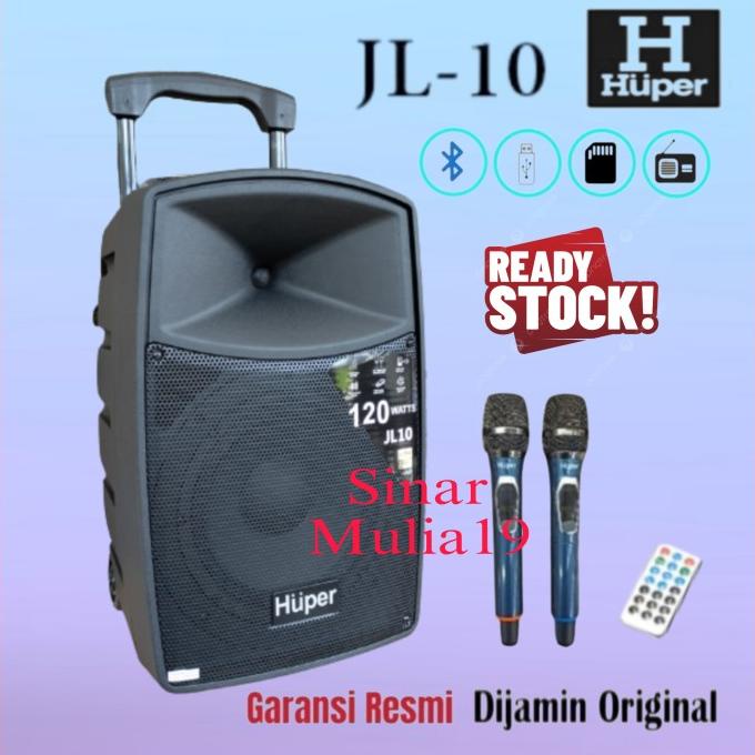 Huper Jl10 Speaker Portable Aktif 10 Inch Bluetooth Original Huper Matsuyaani