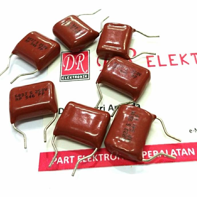 Murah Capasitor Kapasitor Milar 683 0.068uf 68nf 683j250v 250v 683j 250 volt dre3 Buru Order