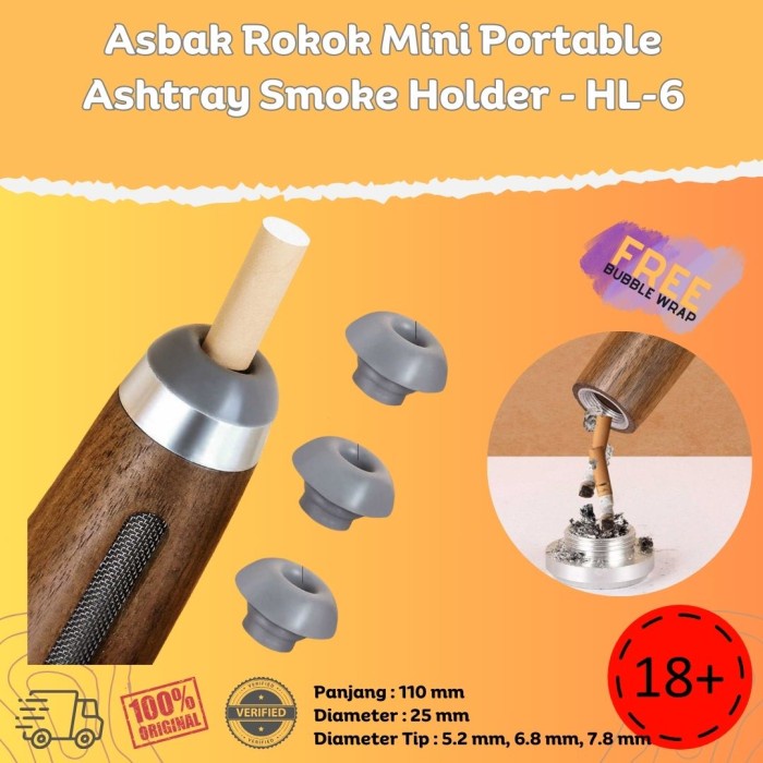 Terbaru Asbak Rokok Mini Portabel Asthray Smoke Holder Ringkas Praktis Murah Promo Terlaris