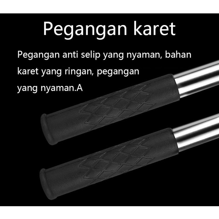 1.5m-10m Tiang Teleskopik Pemetik Buah Gergaji Jaring Celup