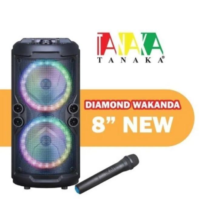 Speaker Portable Bluetooth Tanaka Pantrolley Double 8In Sepiker Tanaka Yunsabell