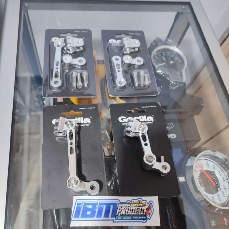 BREKET KLEM SELANG REM DEPAN CNC MODEL TIANG ALUMUNIUM UNIVERSAL SEMUA MOTOR,BREKET SELANG REM DEPAN