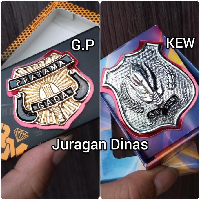 New Pin|Emblem|Logo Satpam Kewenangan Gada Pratama Mika Acrylik Terbaru Original