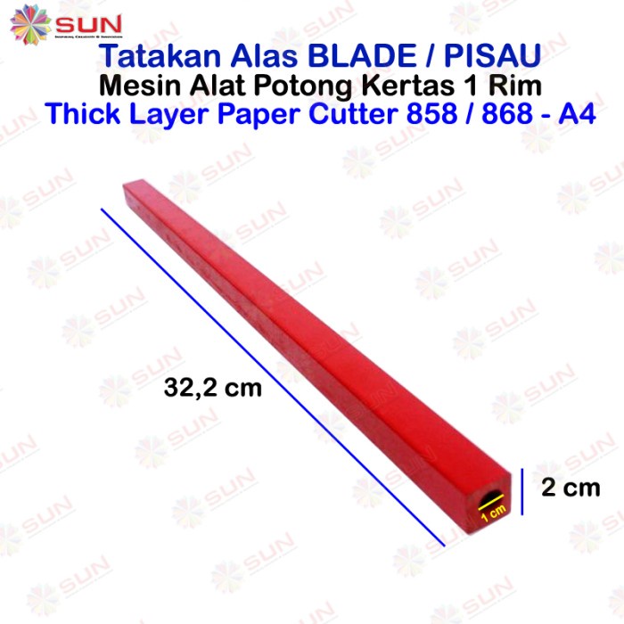 Cutting Stick Tatakan Pisau Mesin Potong Kertas 1 rim 858 / 868 A3