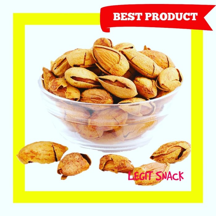 

Mazin - Termurah Kacang Almond Panggang / Almon Susu Oven Grade A 100 Gram