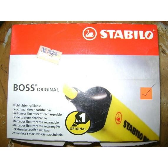 

Highlighter/Stabilo Boss Per Carton 10 Pcs One Colour