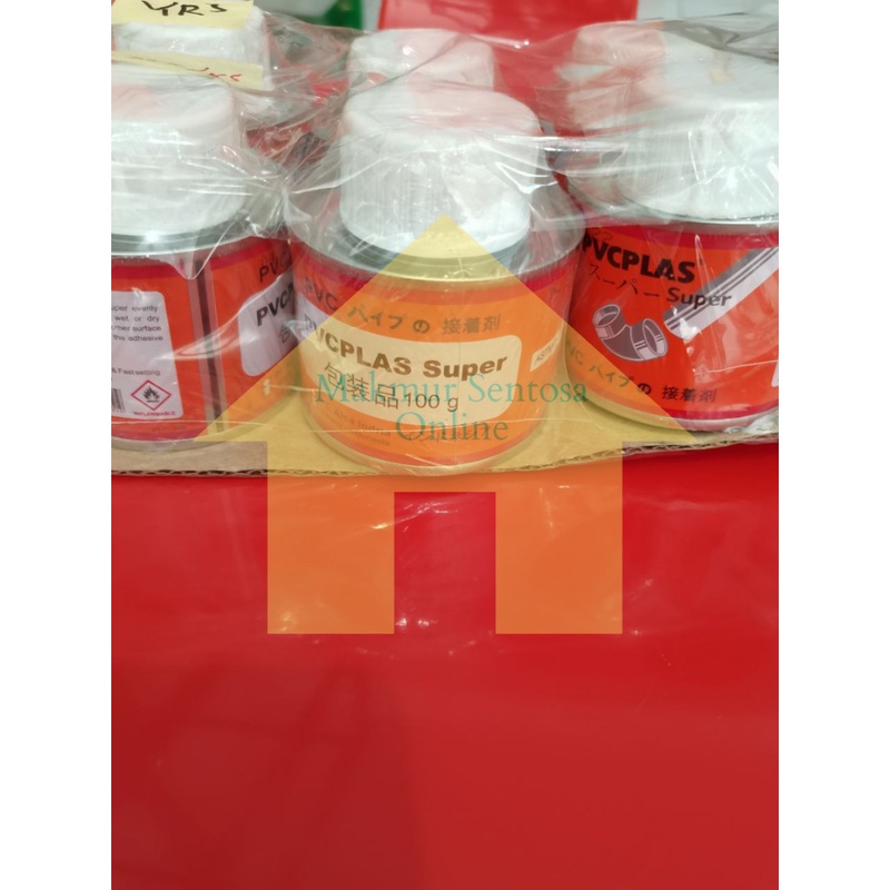 LEM PIPA KALENG / Lem Pipa PVCPLAS Super Kaleng 100 gram