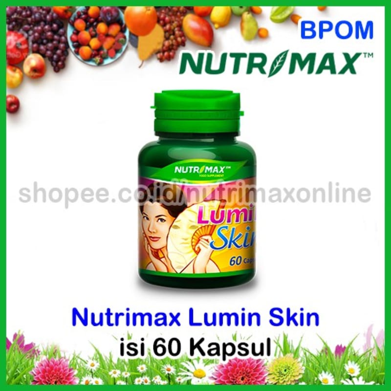 Nutrimax Luminskin Isi 60 Vitamin Kulit Lumin Skin 0bat Penghilang Bekas Jerawat Noda Hitam Kerutan 