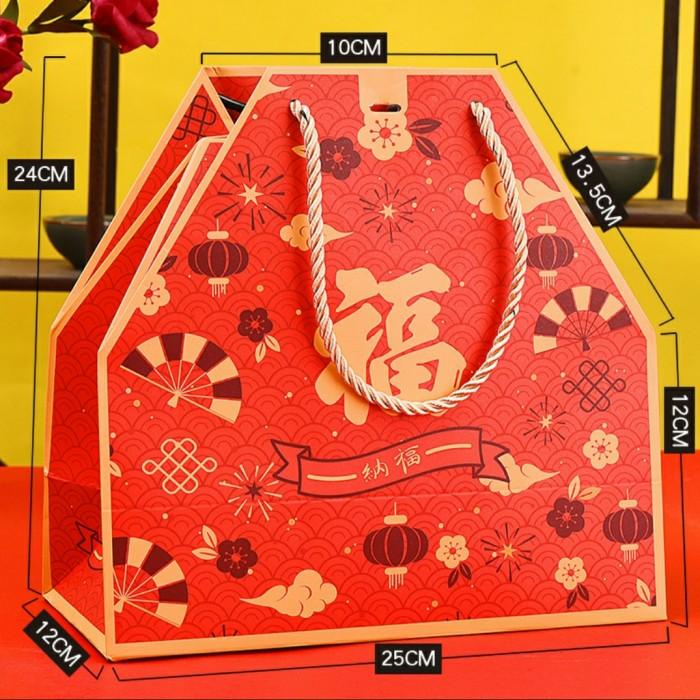 

Kotak Paperbag Imlek Bn15 Kotak Nastar Cookies Kemasan Sincia Imlek 055