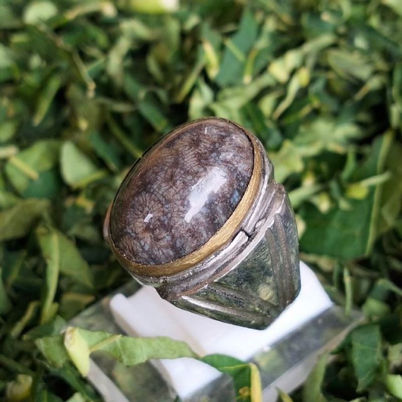 Batu akik teratai hitam kode TH01