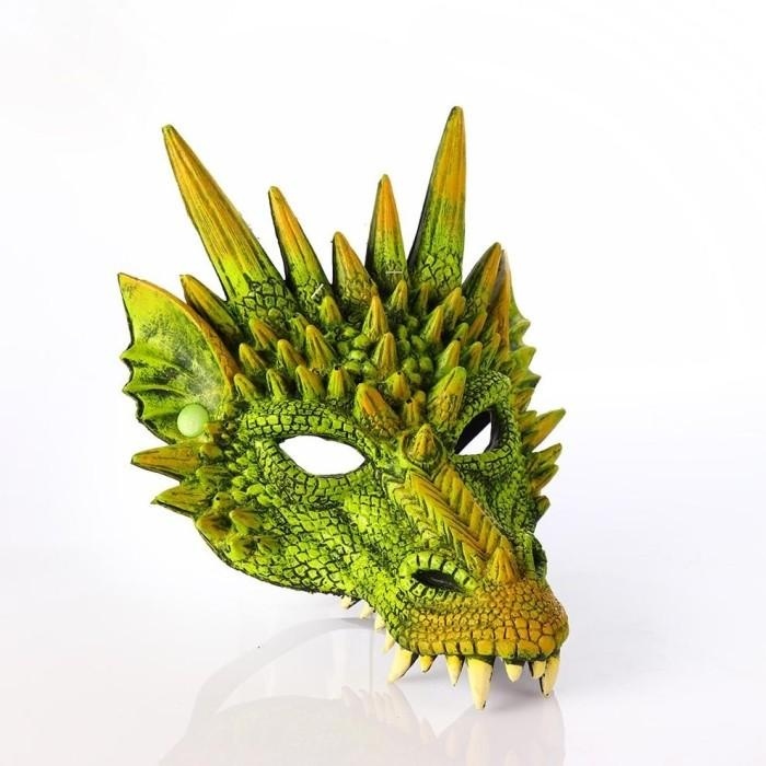 TOPENG TOPENG KEPALA NAGA DEKORASI PESTA KARNAVAL KOSTUM HALLOWEEN