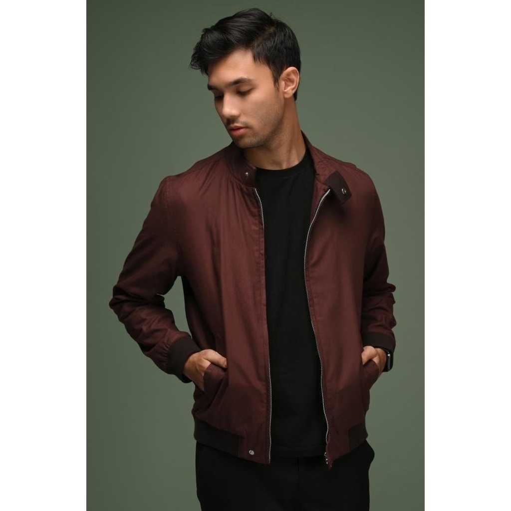 TERBARU JAKET PREPP STUDIO HARRINGTON JACKET BROWN 