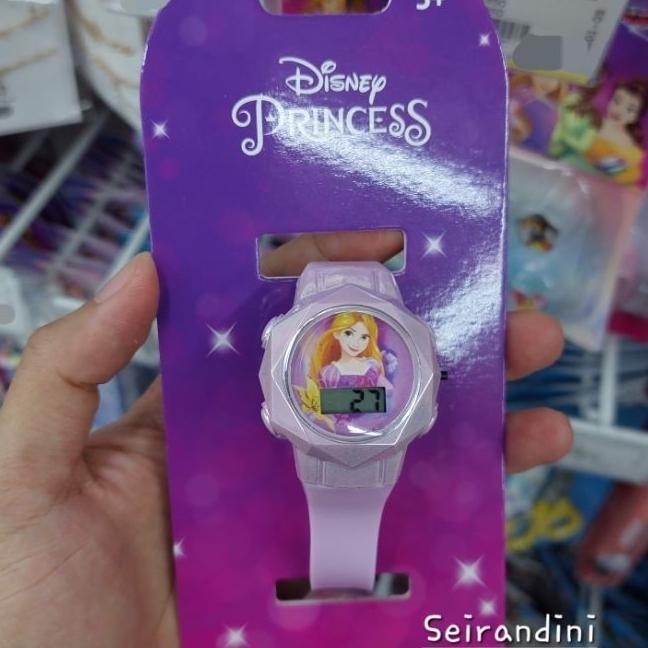 Jam Tangan Digital Disney Princess Ariel Rapunzel Snow White Cinderella Anak Remaja Perempuan Cewek 