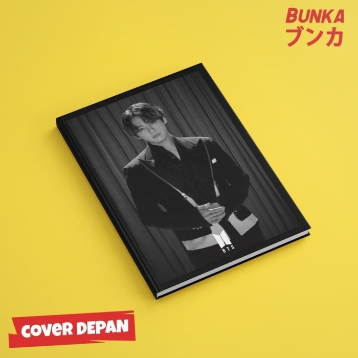 

Notebook Kpop Bts Black Jungkook Hardcover A5 Buku Tulis Catatan