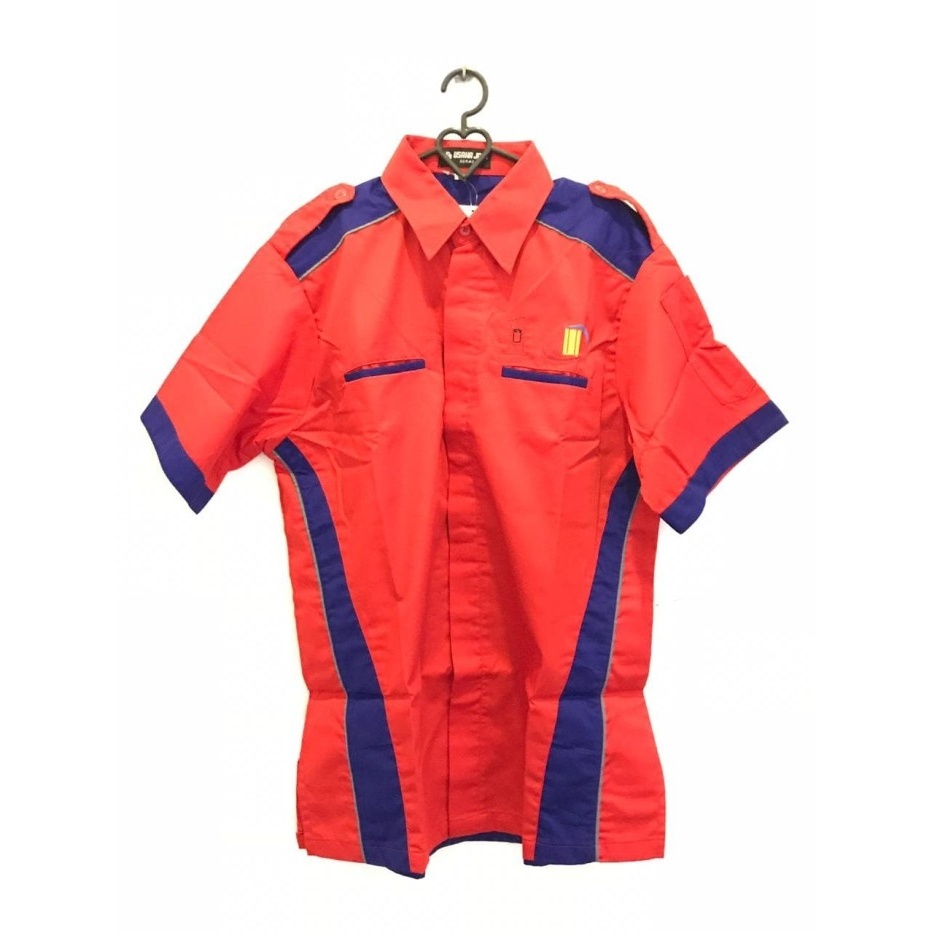 Kemeja Kombinasi Bordir Verlando Drill Size L
