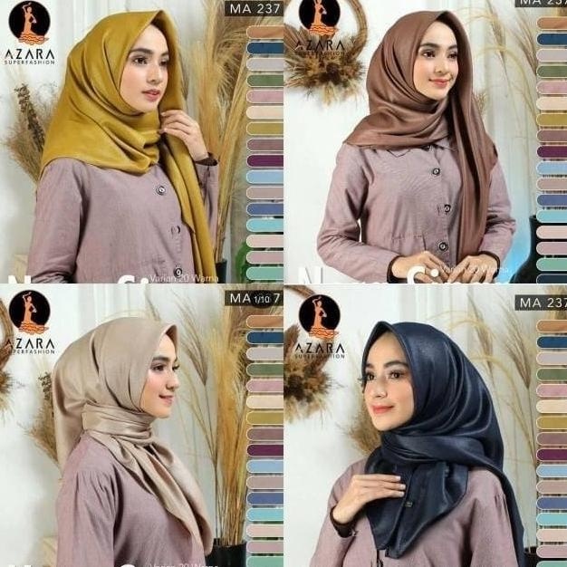 Jilbab Hijab Segi Empat Shinar Glamour Nur Sinar Lc Azara / Glitter Original