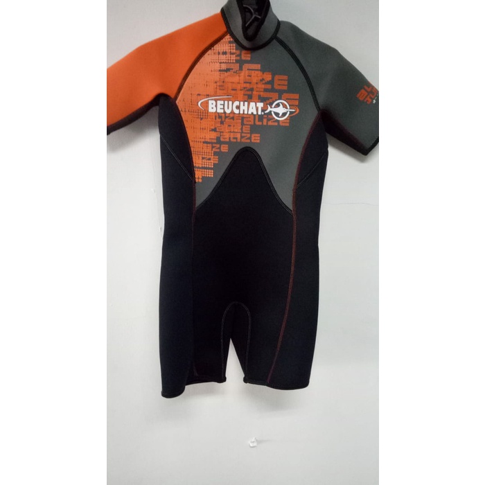 ✅Baru Wetsuit Baju Diving Anak Beuchat Shorty Alize 3Mm Diskon