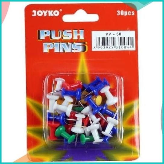 

Push Pins Joyko PP-30 Warna Warni isi 30Pcs 16novz3 tools n parts