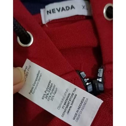 READY STOCK JAKET NEVADA/HOODIE NEVADA BRAND MATAHARI 