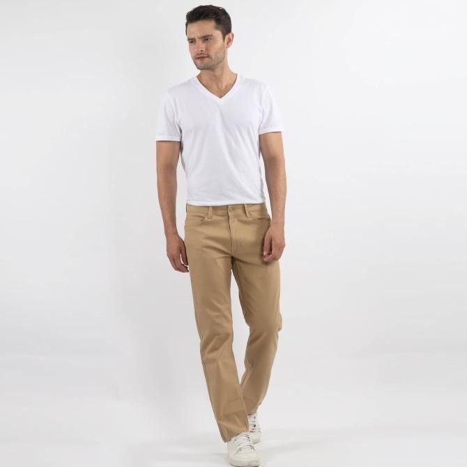READY STOCK EDWIN CELANA CHINOS PRIA MONACO SLIM FIT STRETCH KHAKI 