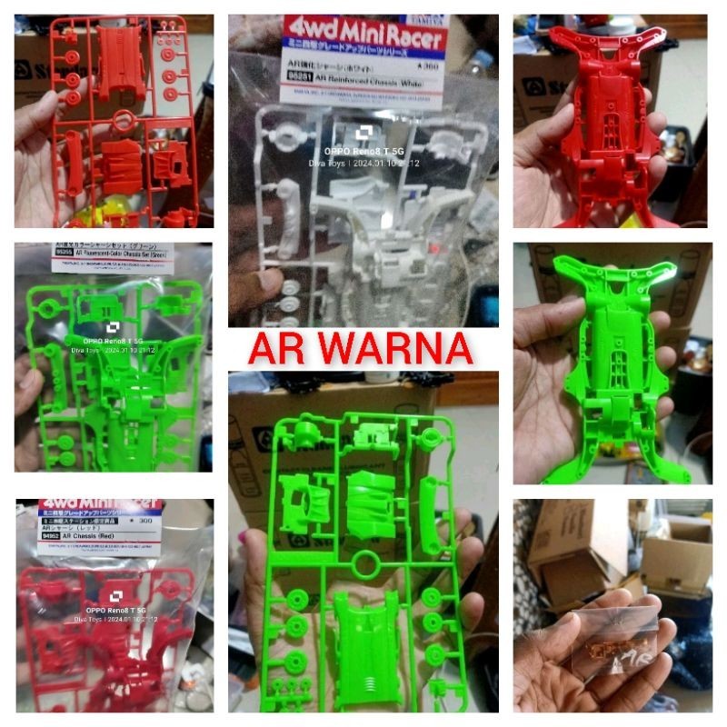 Varian Chassis Ar Set Warna Color original Tamiya