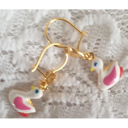 READY STOCK ANTING KAIT ANAK BEBEK PINK - 1/2 GR 