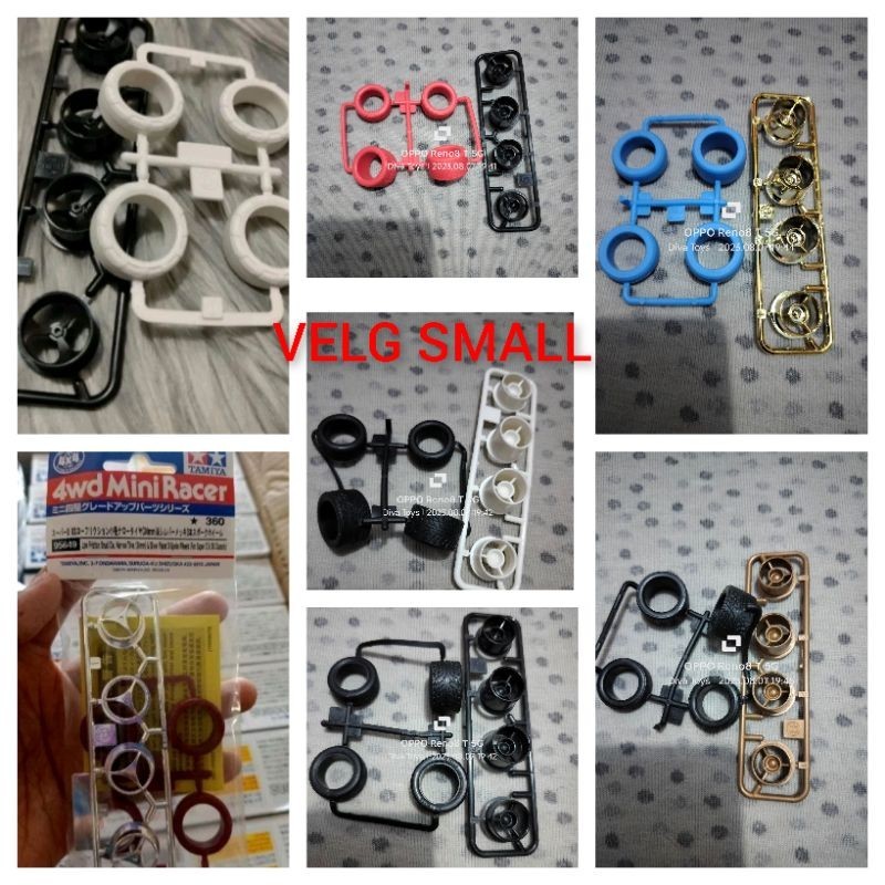 Tamiya Velg Small + Ban Small original Tamiya ada pilihan varian