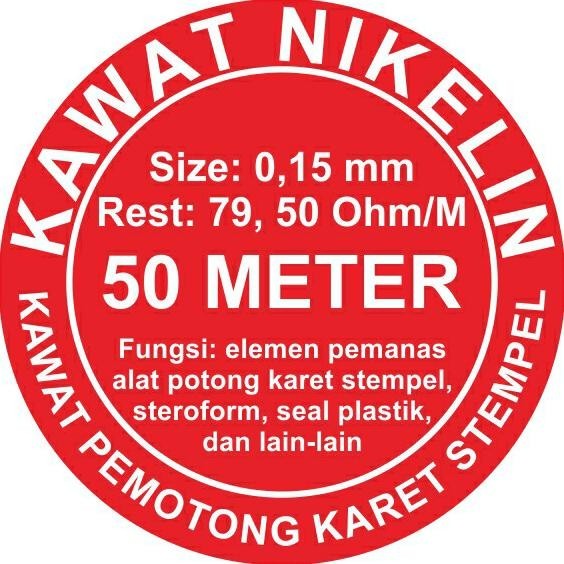 KAWAT NIKELIN ELEMEN PEMANAS 0,15 MM