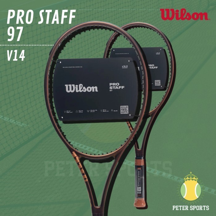 ✅Baru Raket Tenis Wilson Pro Staff 97 V14 Terbaru